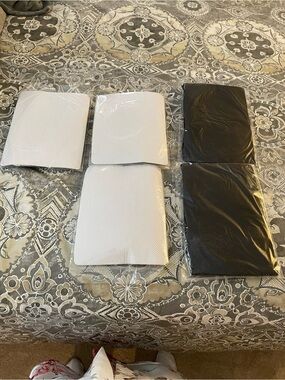 5 pair fishnets 3 white 2 black